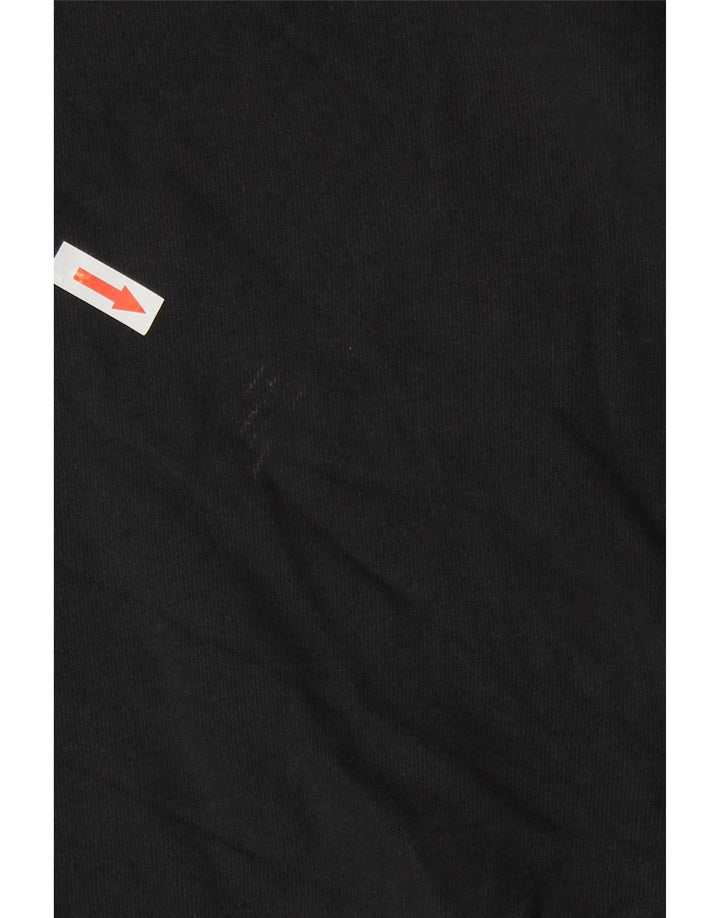 Женский укороченный джемпер с капюшоном Adidas Oversized UK 12, средний черный, хлопок