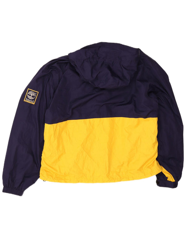 Мужская дождевик с капюшоном Timberland UK 42 XL Темно-синий Полиэстер с цветными блоками