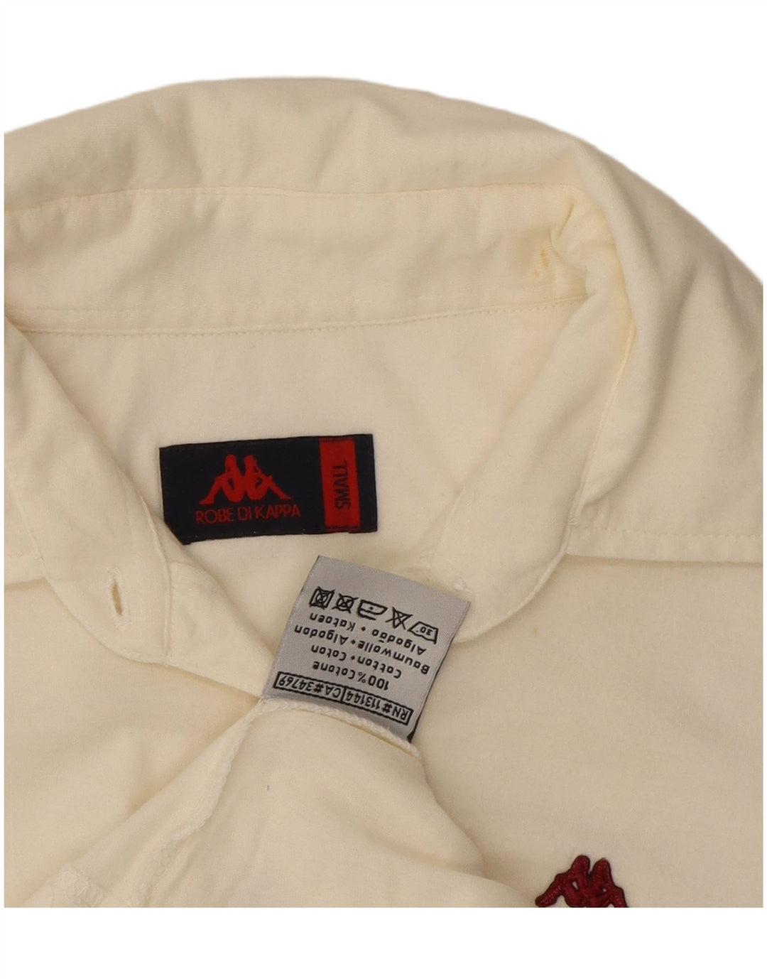 Женская рубашка поло KAPPA UK 10, маленькая, белый хлопок