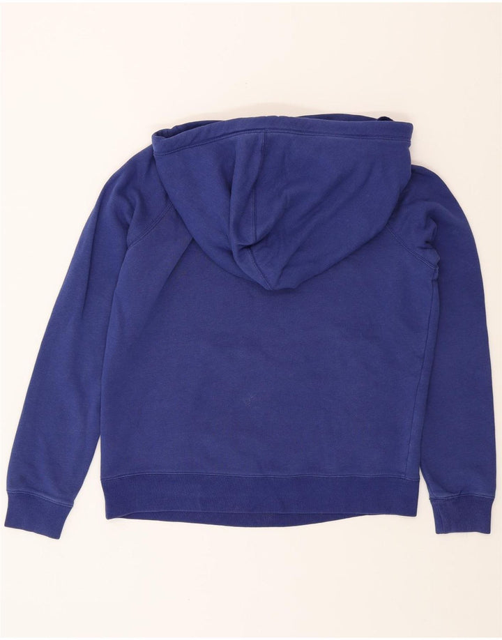 NIKE Womens Oversized Hoodie Jumper UK 14 Medium Navy Blue Cotton Vintage Nike and Second-Hand Nike from Messina Hembry 