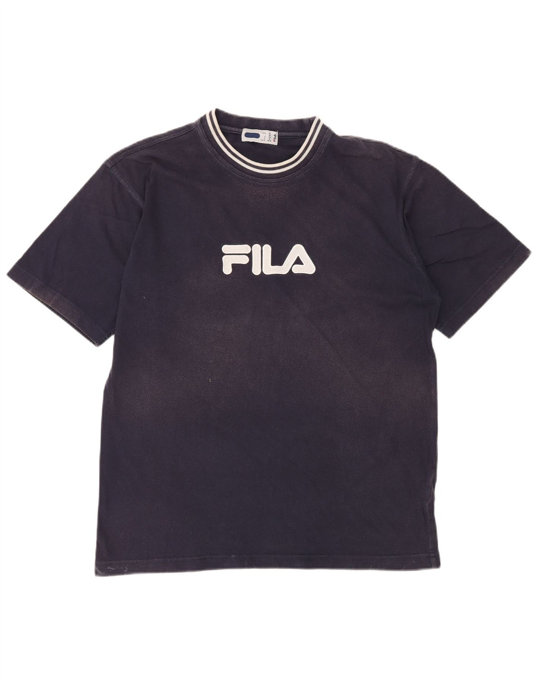 Мужская футболка с рисунком FILA Top IT 50 Medium Navy Blue Хлопок