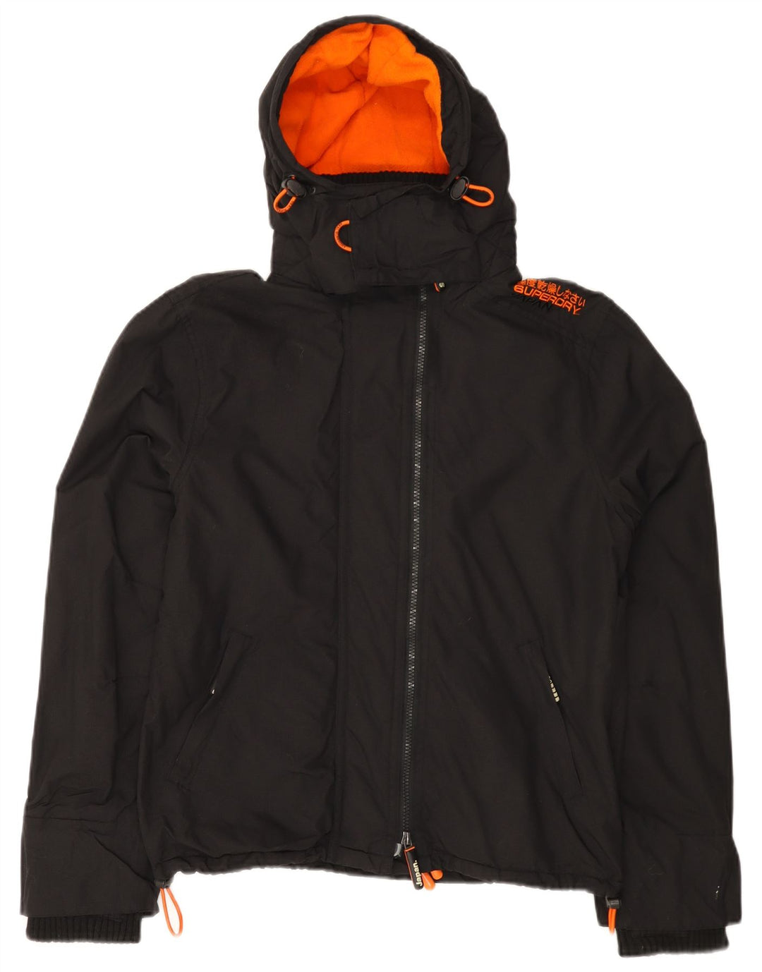 Женская ветровка Superdry The Windcheater UK 16, большая черная нейлоновая куртка