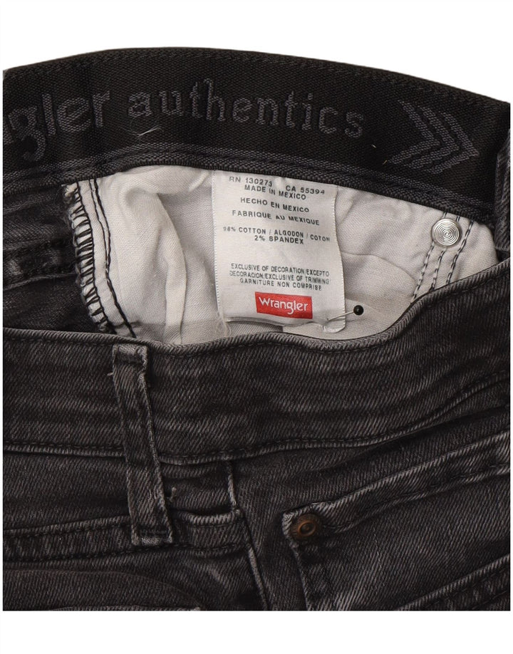 Мужские прямые джинсы Wrangler W28 L30, серый хлопок