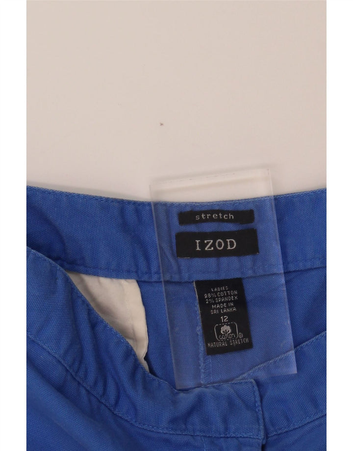IZOD Womens Chino Shorts US 12 Large W32  Blue Cotton Vintage Izod and Second-Hand Izod from Messina Hembry 