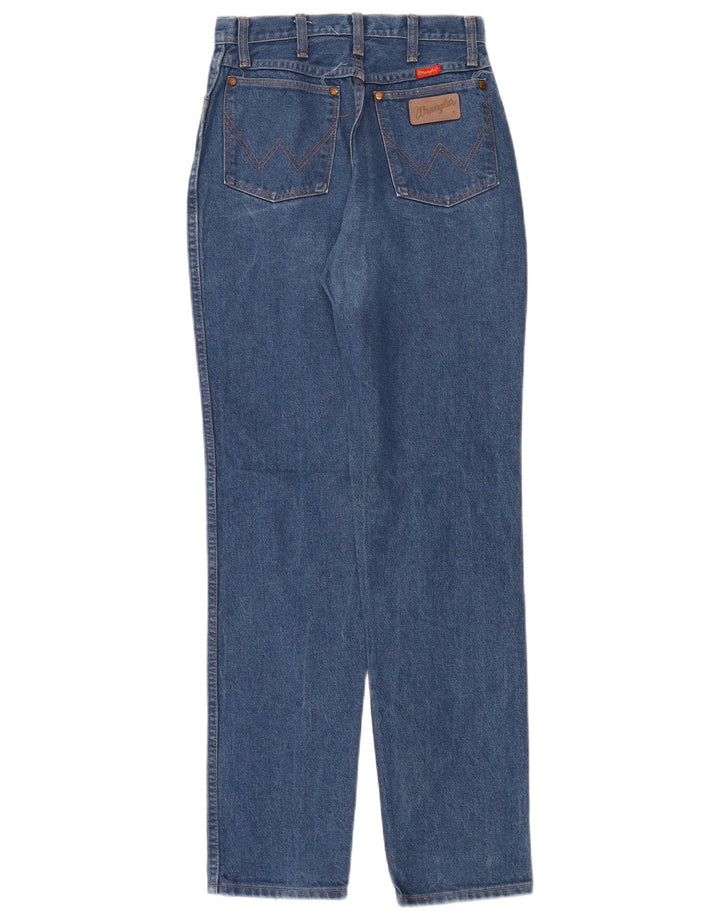 Женские зауженные джинсы Wrangler с высокой посадкой W26 L34, синие, хлопок