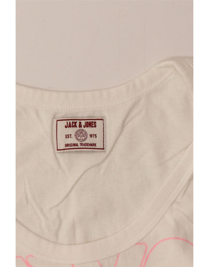 Мужской жилет с рисунком Jack & Jones, маленький белый