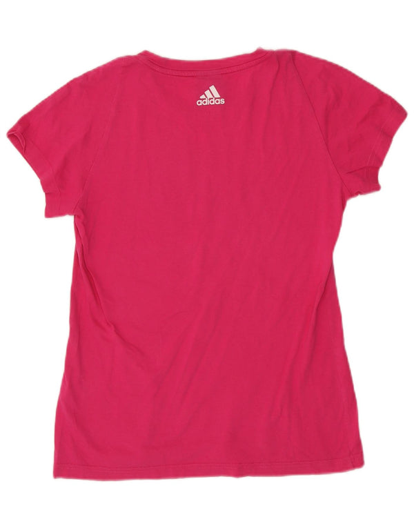 Женская футболка с рисунком Adidas Top UK 12/14 Средний розовый