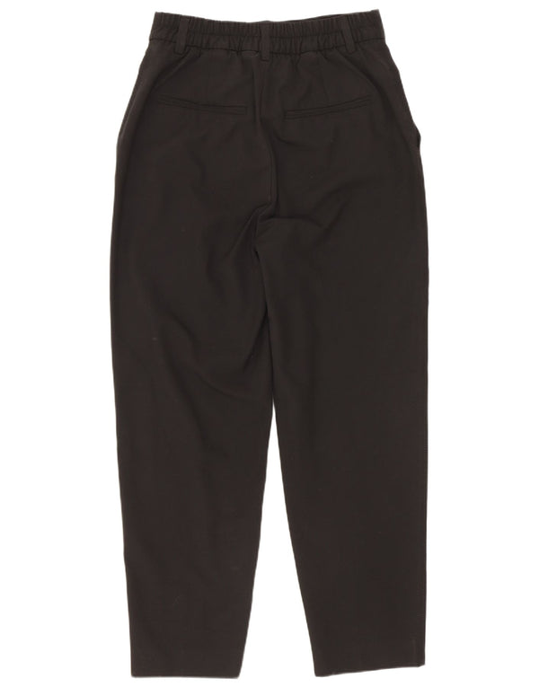 Женские зауженные костюмные брюки с завышенной талией Zara EU 32 2XS W22 L24, черные