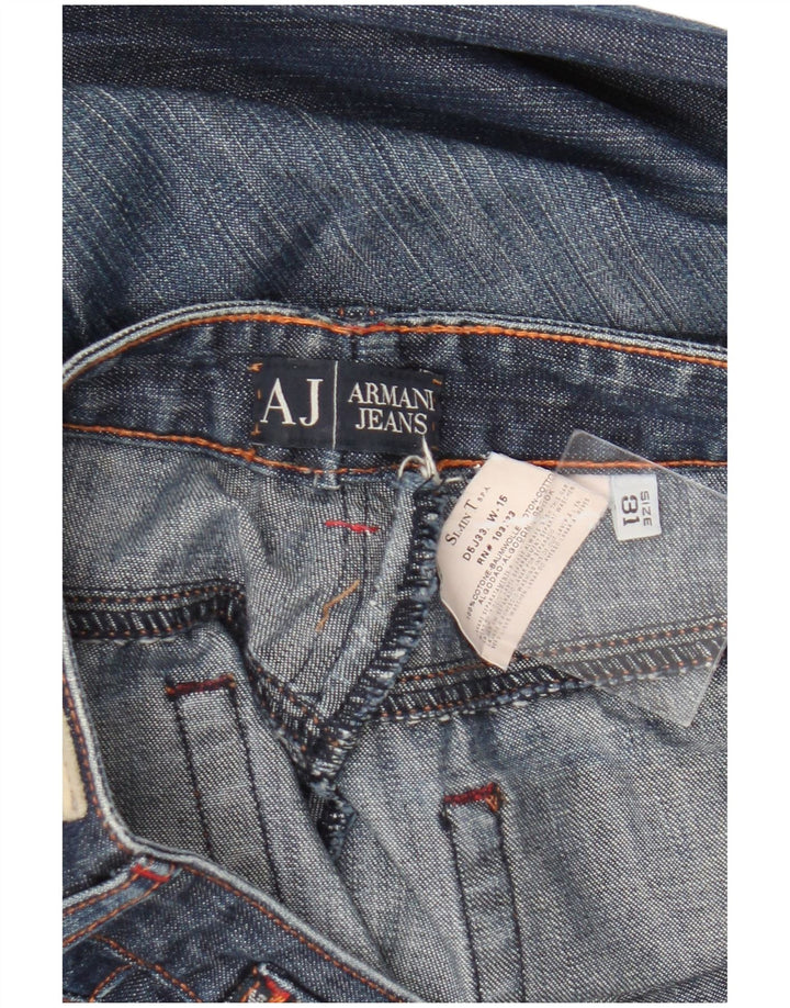 Женские расклешенные джинсы Armani W31 L32 Темно-синие, хлопок