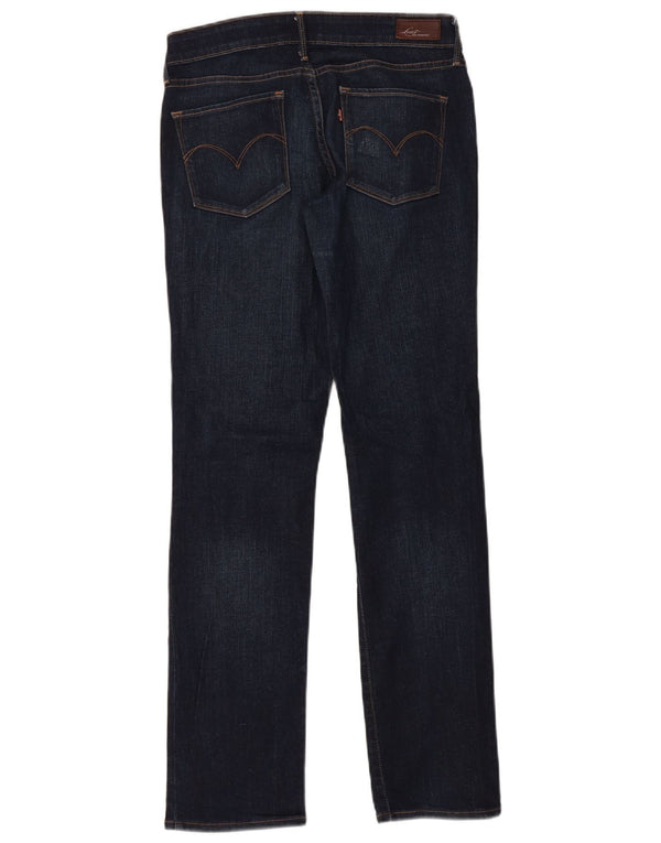 Женские прямые джинсы Levi's Demi Curve W27 L32, темно-синий хлопок