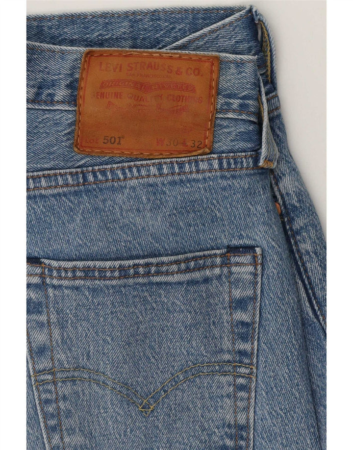Мужские прямые джинсы Levi's 501 W30 L32 синие, хлопок