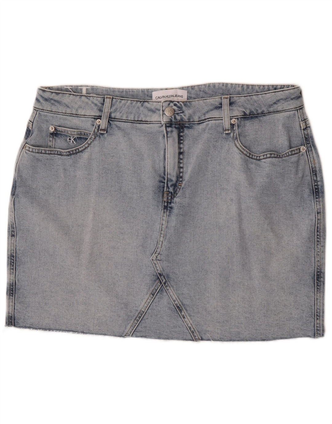 Женская джинсовая мини-юбка Calvin Klein W36 L17 синяя