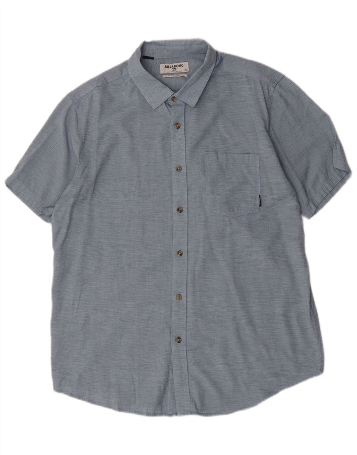 Billabong Мужская рубашка с коротким рукавом Core Fit, большая синяя