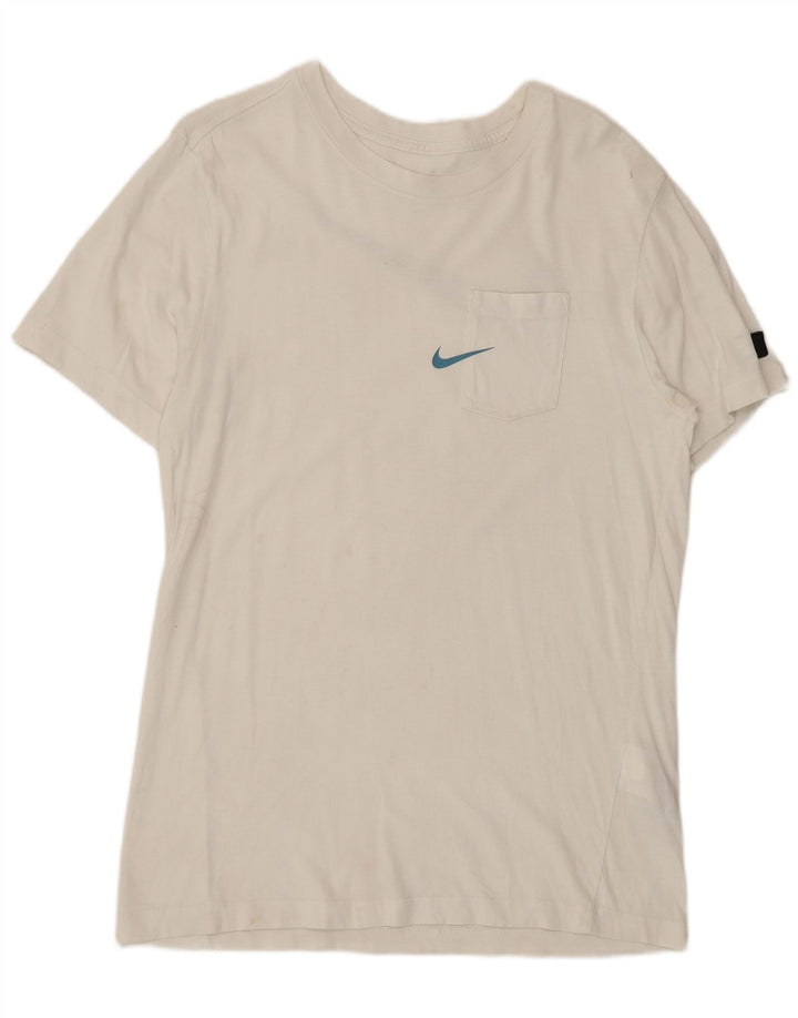 Мужская футболка с рисунком Nike, маленький белый хлопок