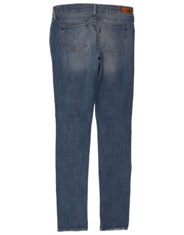Женские джинсы скинни Levi's с современной посадкой и небольшим изгибом W30 L34, синие, хлопок