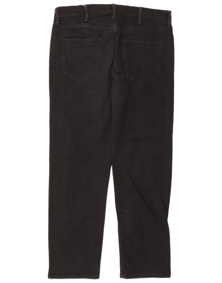 Мужские прямые джинсы Marks & Spencer W36 L31, черный хлопок