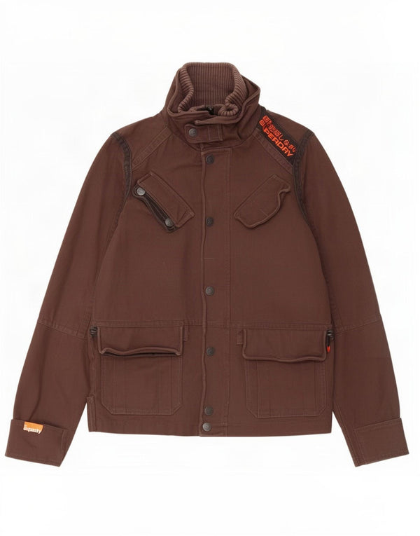 Мужская куртка Superdry UK 40, большая, коричневая