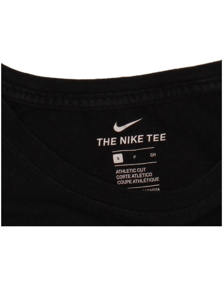 Мужская футболка спортивного кроя с рисунком NIKE, маленький черный цвет