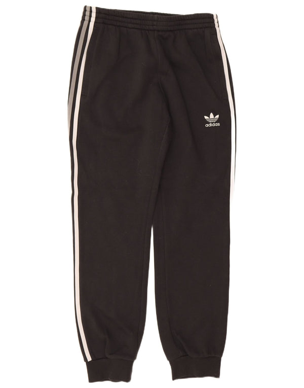 Мужские спортивные брюки Adidas для бега, средние черные хлопковые спортивные штаны