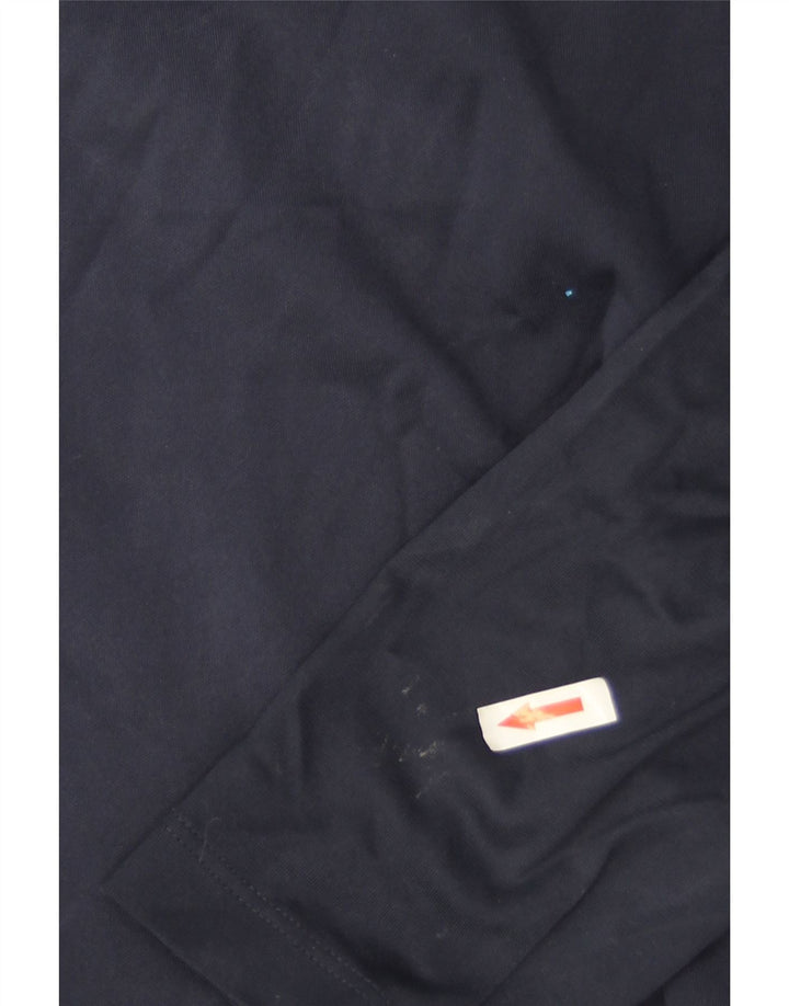 Мужской пуловер-спортивный костюм Nike Dri Fit, средний темно-синий с цветными блоками