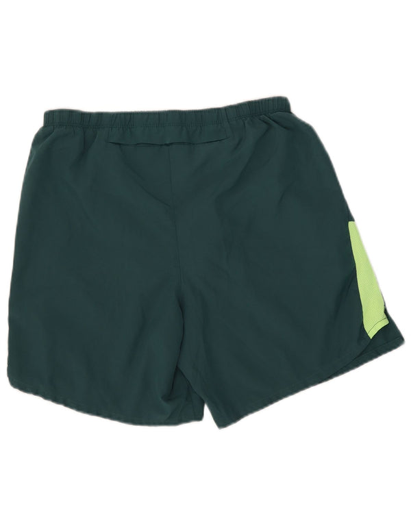 Мужские спортивные шорты Nike Dri Fit с графическим рисунком, большие зеленые полиэстер с цветными блоками