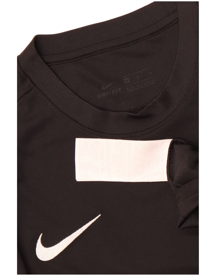 Мужская футболка Nike Dri Fit, средний черный полиэстер