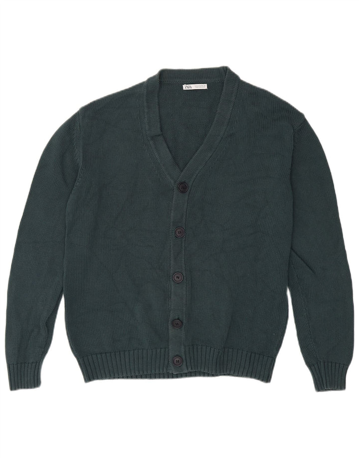 Мужской кардиган Zara, средний зеленый цвет