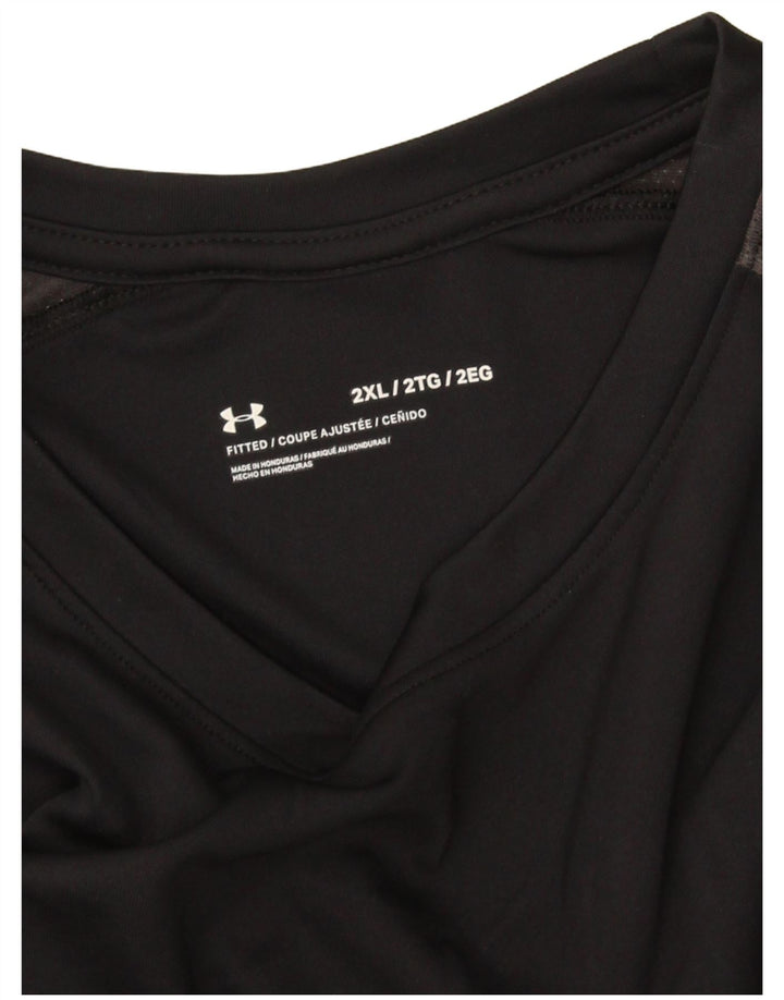 Мужская приталенная футболка Under Armour 2XL, черная