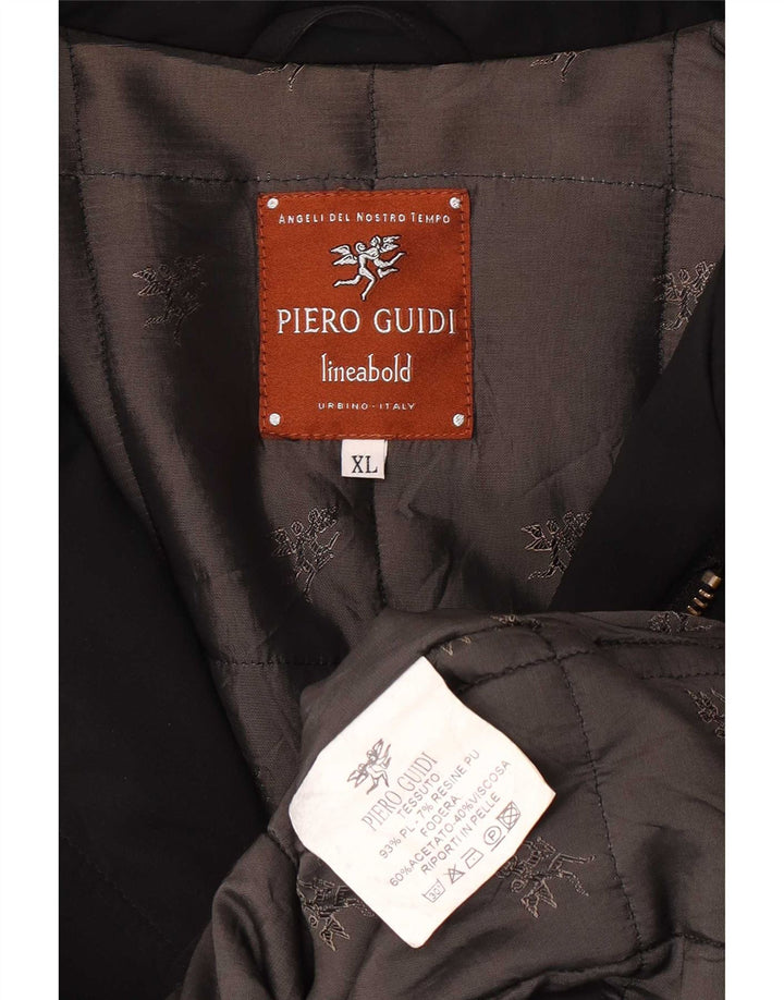 Мужское пальто Piero Guidi UK 42 XL, черный полиэстер