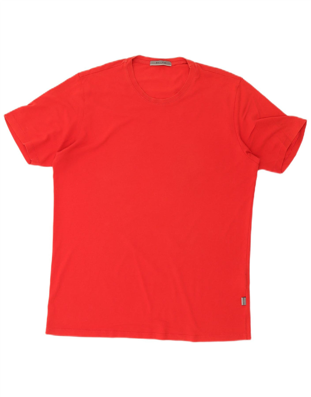 BELFE Mens T-Shirt Top XL Red Cotton