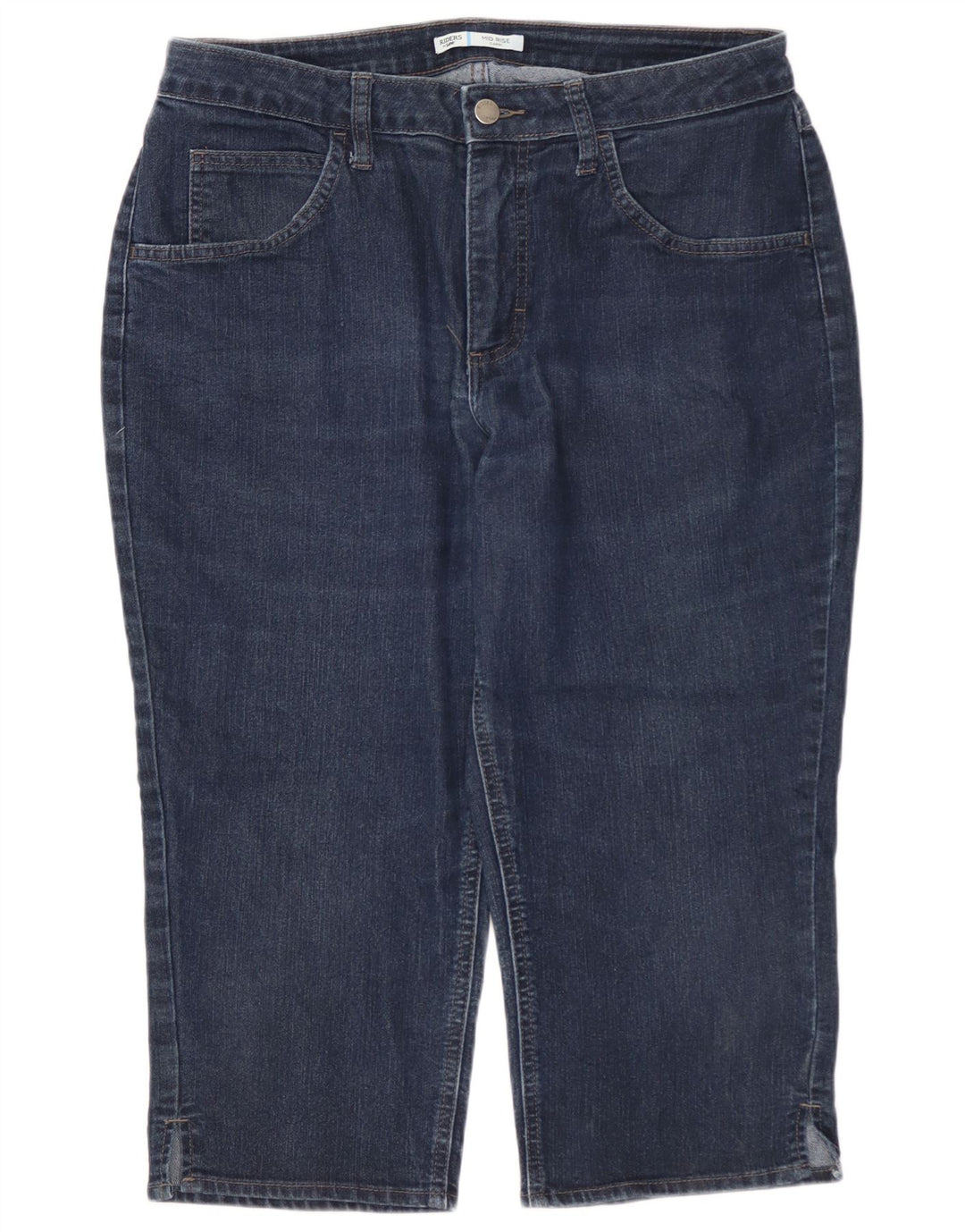 Женские капри LEE Riders со средней посадкой США 12, большие W32 L19, темно-синие