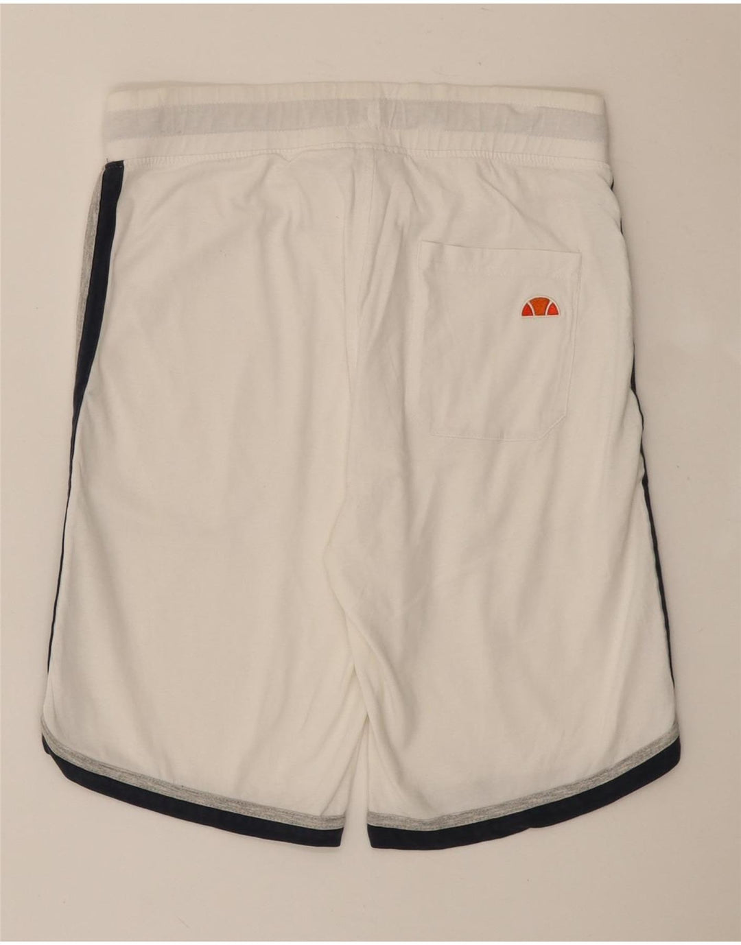 Ellesse Мужские спортивные шорты с графическим рисунком, средние белые хлопковые шорты с цветными блоками