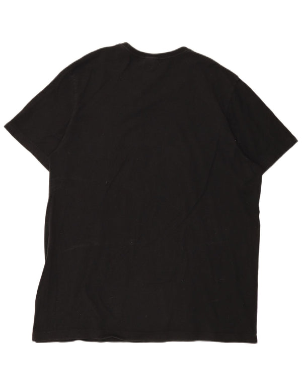 Adidas Мужская футболка с рисунком Top XL Черный хлопок