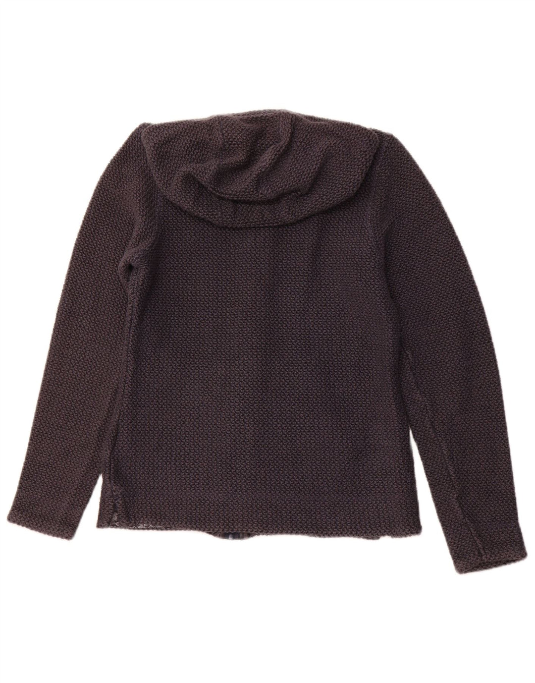 Женский свитер с капюшоном на молнии WEIRD FISH, размер UK 10, маленький, темно-синий, хлопок