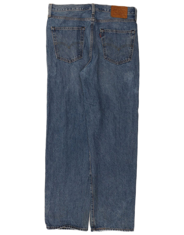 Мужские прямые джинсы свободного кроя Levi's 568 W32 L32, синий хлопок