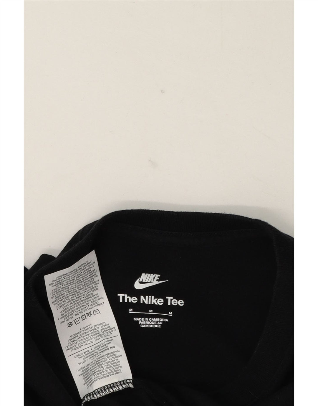 Мужская футболка с графическим рисунком Nike, средний черный хлопок