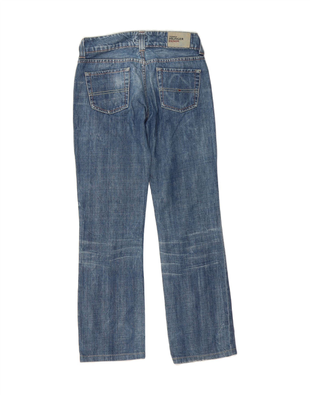 TOMMY HILFIGER Womens Dash Straight Jeans W27 L30 Blue Cotton Vintage Tommy Hilfiger and Second-Hand Tommy Hilfiger from Messina Hembry 