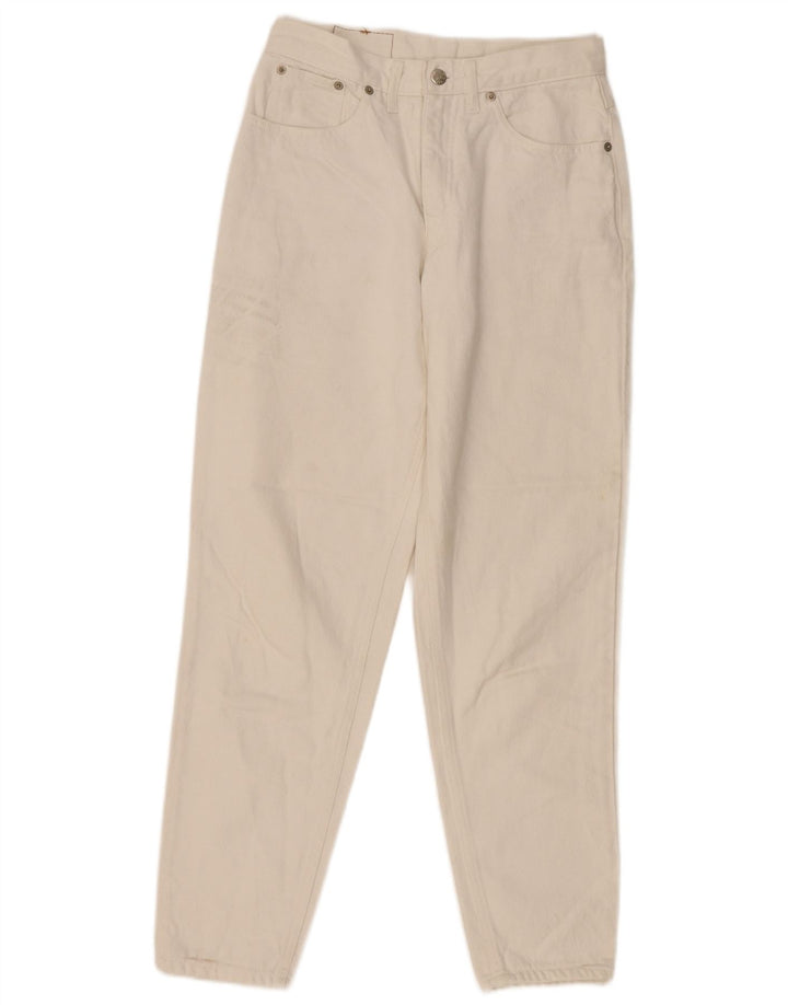 Женские зауженные джинсы с высокой талией Americanino W28 L28 Off White Classic