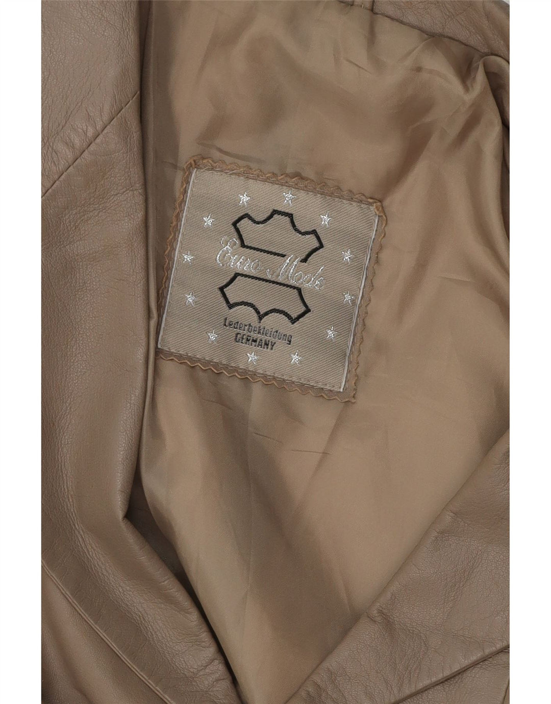 ВИНТАЖНЫЙ женский кожаный пиджак на 3 пуговицах, Великобритания 16, большой серый кожаный