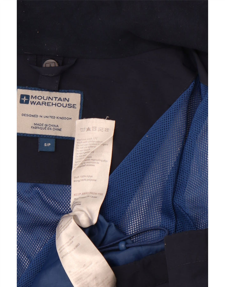 MOUNTAIN WAREHOUSE Мужская куртка-дождевик UK 36, маленькая, темно-синяя, с цветными блоками