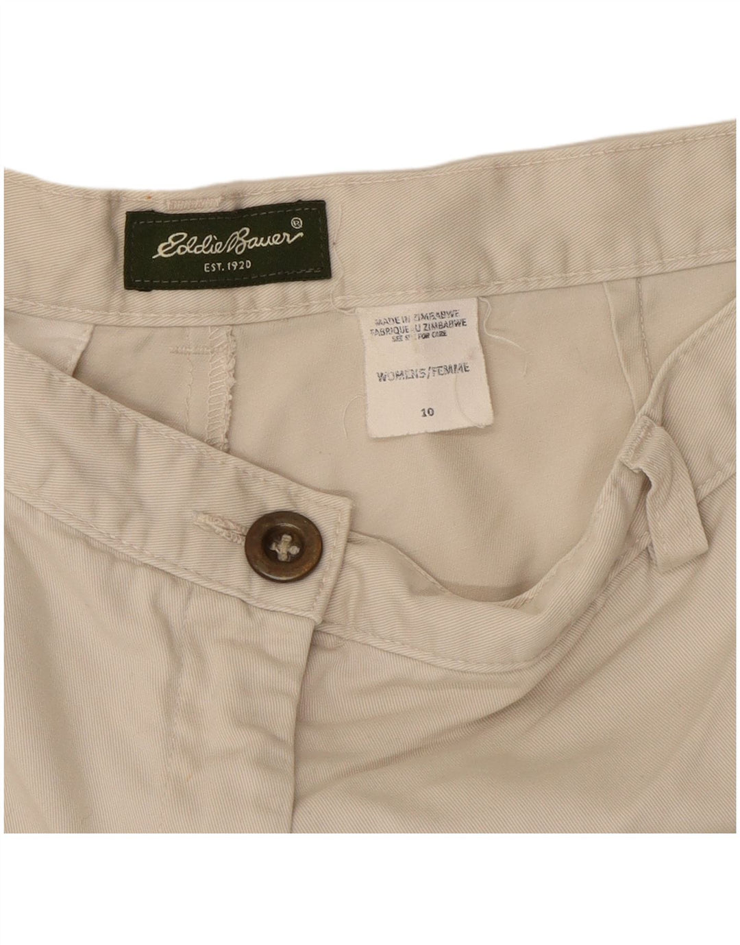 Женские шорты чинос Eddie Bauer, размер США 10, большие W30, белые