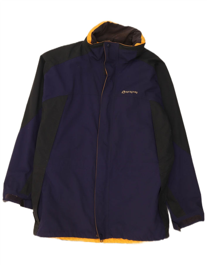 Мужская дождевик Sprayway UK 40, большой фиолетовый, полиамид с цветными блоками
