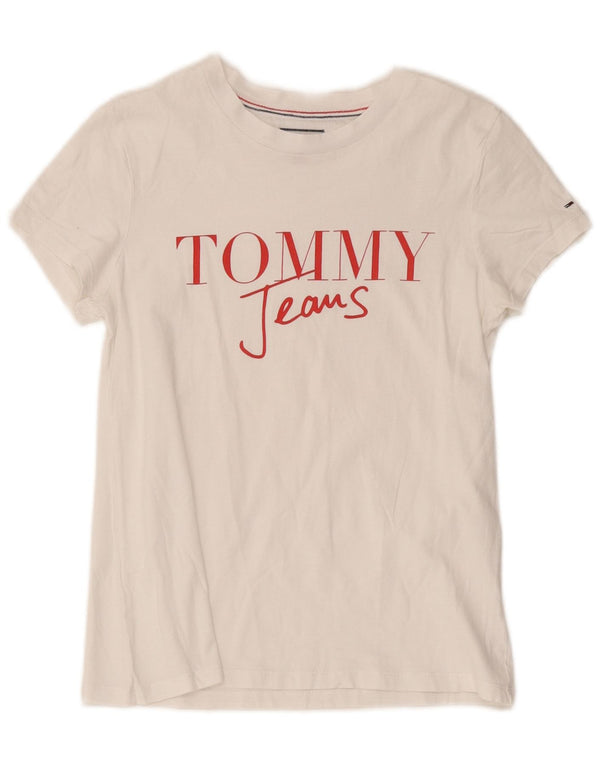 Женская футболка с рисунком Tommy Hilfiger Top UK 6 XS Белая