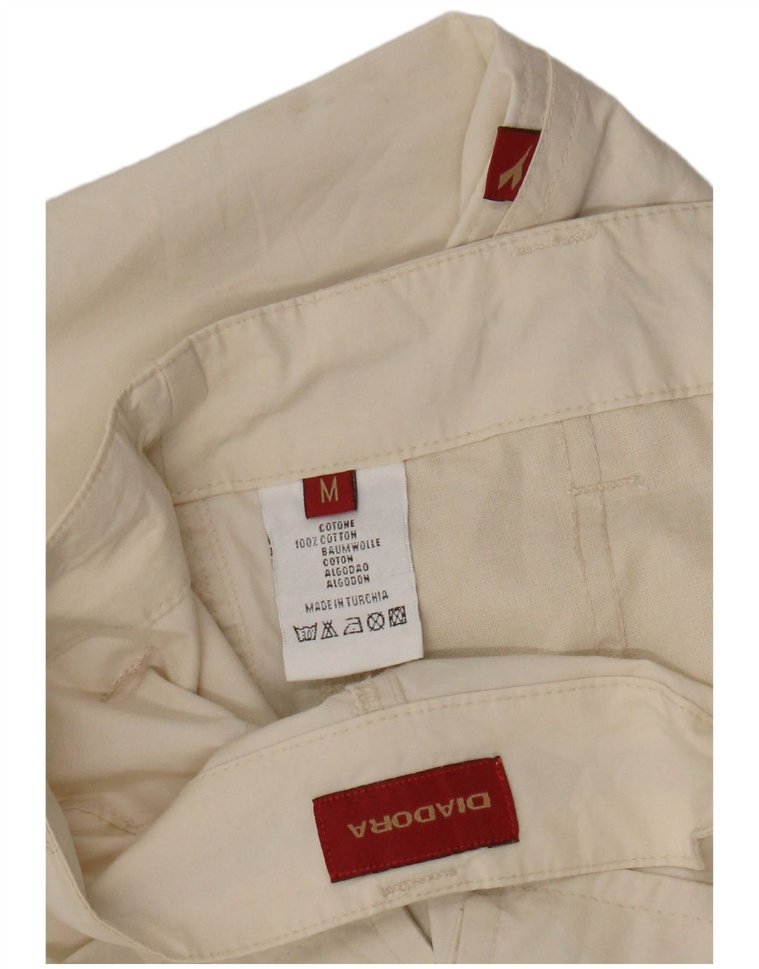 Мужские прямые брюки карго Diadora, средние W32 L29, бежевые, хлопок