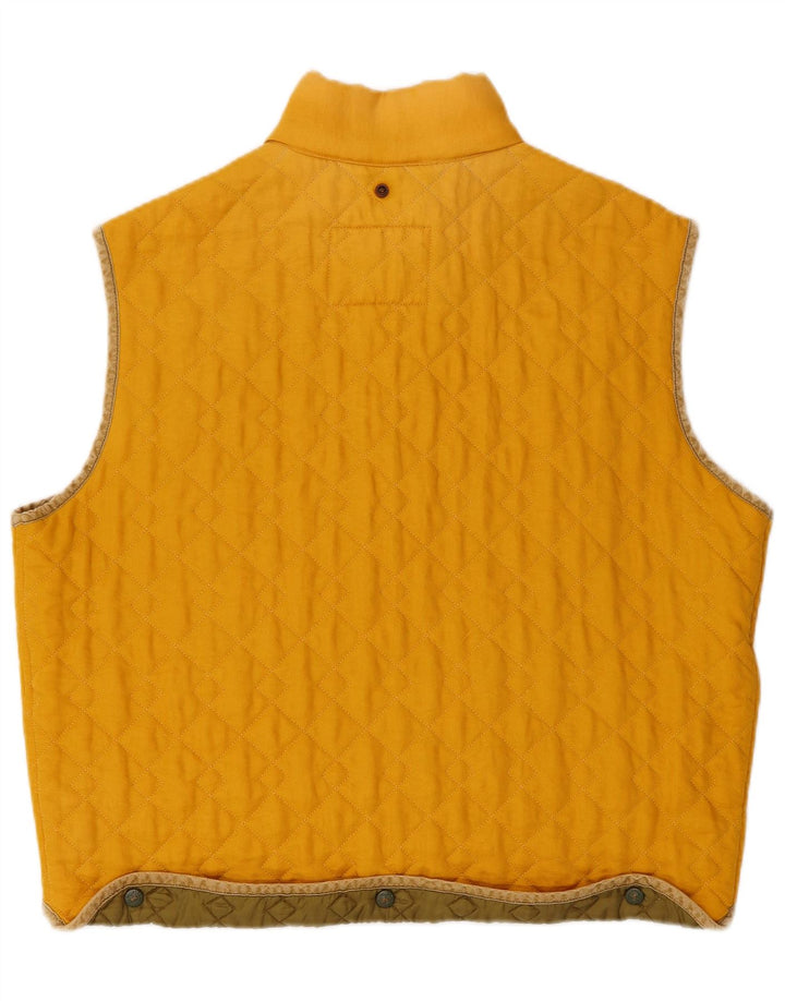 Мужской стеганый жилет Best Company UK 38, средний желтый полиамид