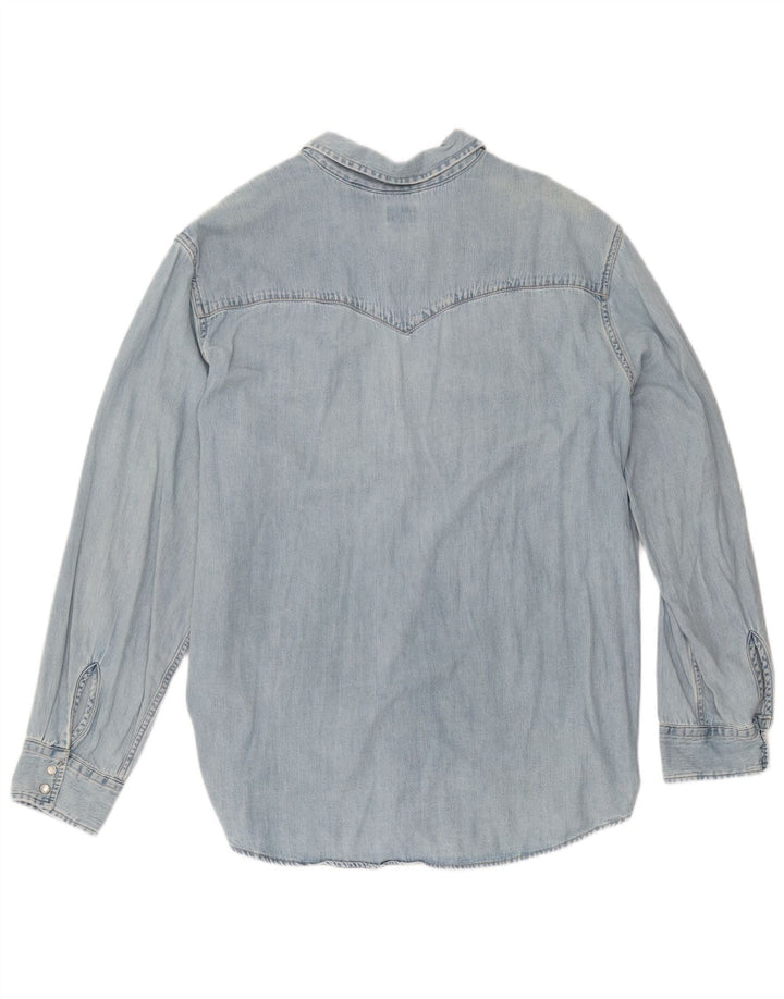 Мужская джинсовая рубашка Levi's XL, синяя, хлопок