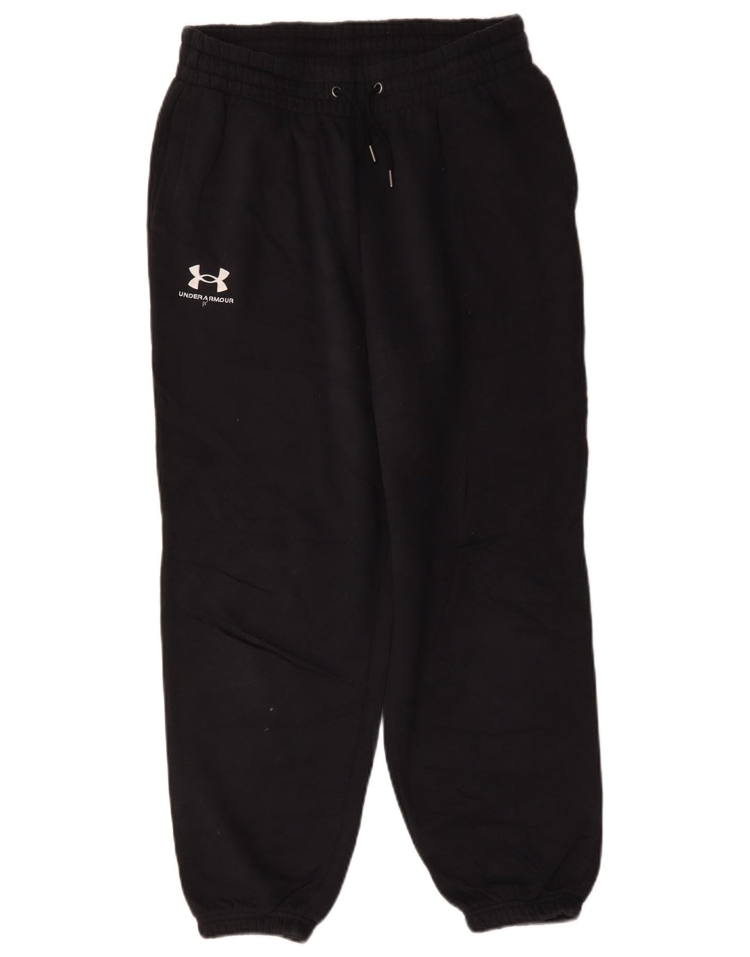 Мужские укороченные спортивные брюки Under Armour, джоггеры, средний черный хлопок, хлопок