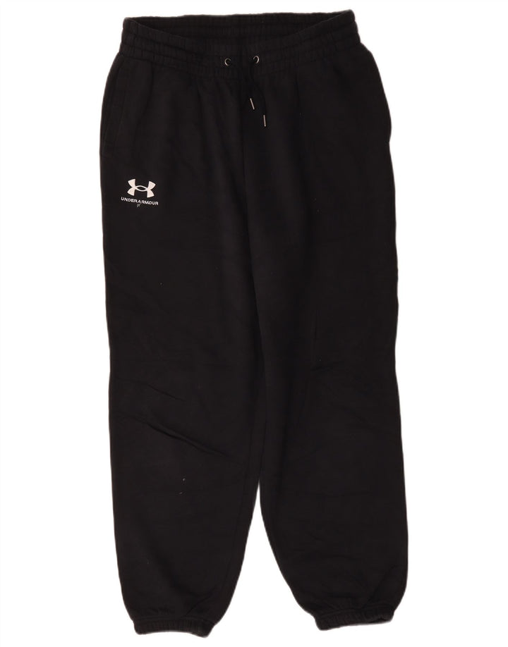 Мужские укороченные спортивные брюки Under Armour, джоггеры, средний черный хлопок, хлопок