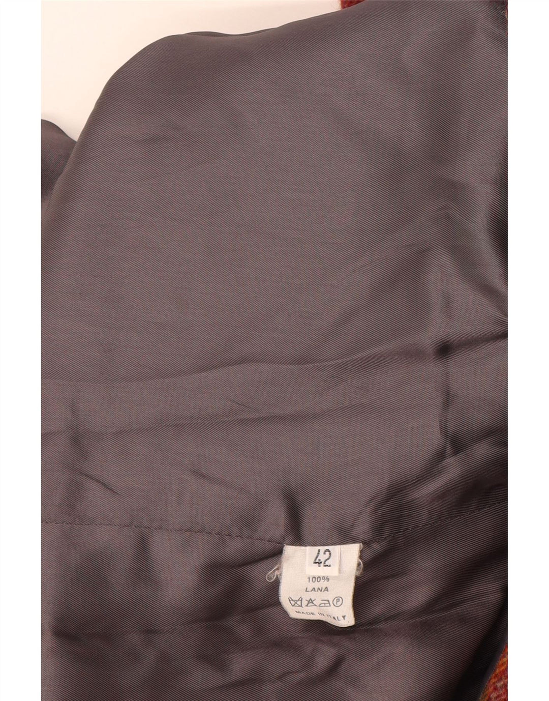 Женский пиджак Lanolini на 3 пуговицах IT 42, средний коричневый в клетку, шерсть