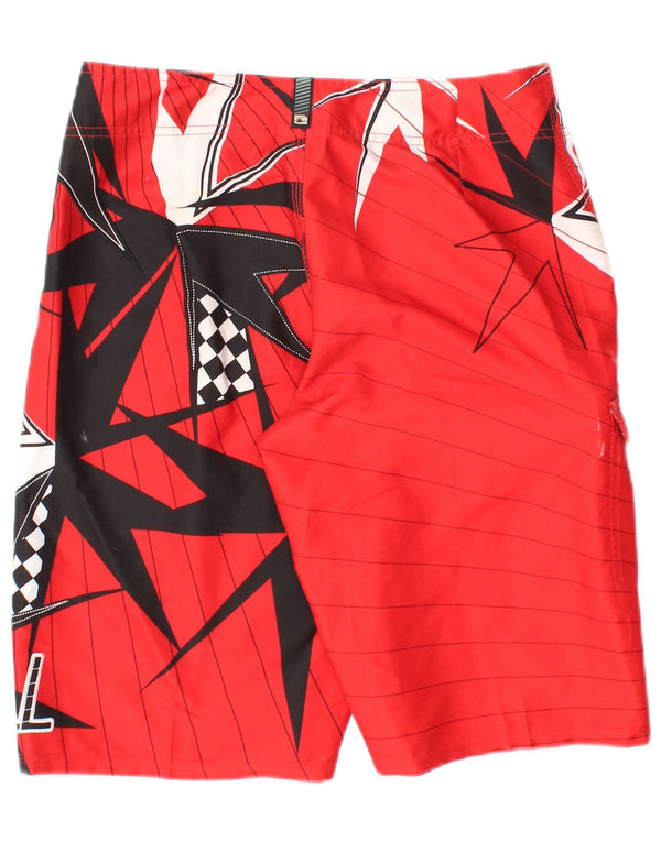 O'NEILL Мужские шорты для плавания с рисунком, маленькие красные с геометрическим рисунком